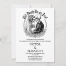 Search for till death do us part wedding invitations Skeleton couple