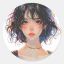Search for modern portrait stickers Illustration