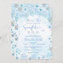 Search for snowflake gender reveal invitations He or she