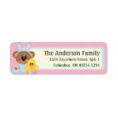 Search for bunny rabbit return address labels Easter holiday