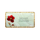 Search for stain glass return address labels Red
