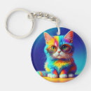Search for pet artist key rings Cat