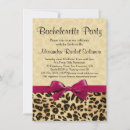 Search for leopard hens party invitations Animal