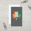Search for irish business cards Clover
