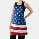 Search for red state aprons Red white blue