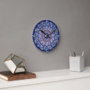 Search for blue stained glass clocks Vintage