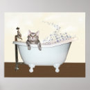 Search for cat bath art Kitty