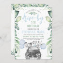 Search for drive through party invitations Greenery