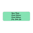 Search for mint return address labels Pastel