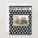 Search for polka dot mothers day cards Black and white