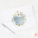 Search for snowflake birthday stickers Gold