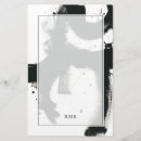 Search for black and white stationery paper Modern