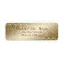 Search for gold lace return address labels Chic