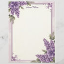 Search for purple stationery paper Floral