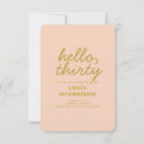 Search for hello thirty invitations Typography