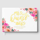 Search for mis quince guest books Floral