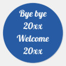 Search for modern new years stickers Blue