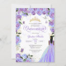Search for purple butterfly quinceanera invitations 15th birthday