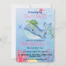 Search for blue whale birthday invitations Sea