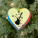Search for instruments heart christmas tree decorations Guitar