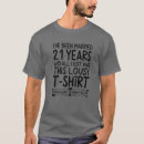 Search for 21st wedding anniversary tshirts Married