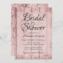 Search for rustic wood bridal shower invitations Rose gold