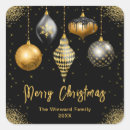 Search for christmas ornament stickers Gold glitter