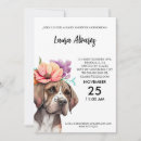 Search for watercolor dog invitations Floral