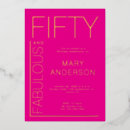 Search for for her 50th birthday invitations 50 year old