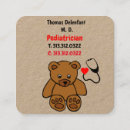 Search for pediatrician business cards Doctor