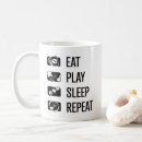 Search for eat sleep game mugs Play