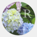 Search for purple hydrangea wedding stickers Blue
