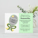 Search for rattle baby shower invitations Green