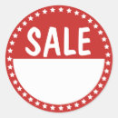Search for sale signage stickers Red