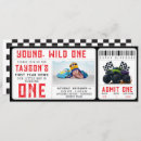 Search for race car ticket invitations Boy