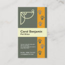 Search for paw print business cards Dog sitter