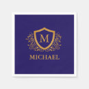 Search for navy blue monogram napkins Letter