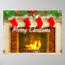Search for christmas fireplace posters Xmas