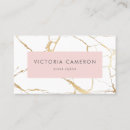 Search for pink marble business cards Feminine