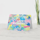 Search for abstract art birthday cards Blue