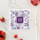 Search for purple floral napkins Boho