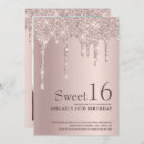 Search for champagne sweet 16 invitations Calligraphy