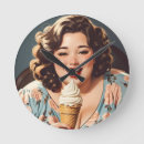 Search for vintage woman clocks Nostalgic