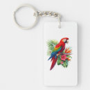 Search for red parrot key rings Macaw