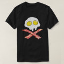 Search for eggs and bacon skull tshirts Funny