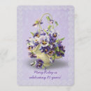 Search for pansy birthday invitations Party