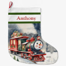 Search for train christmas stockings Railroad