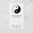 Search for yin yang business cards White