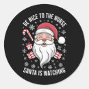 Search for funny nurse stickers Xmas