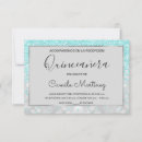 Search for aqua blue quinceanera invitations Teal